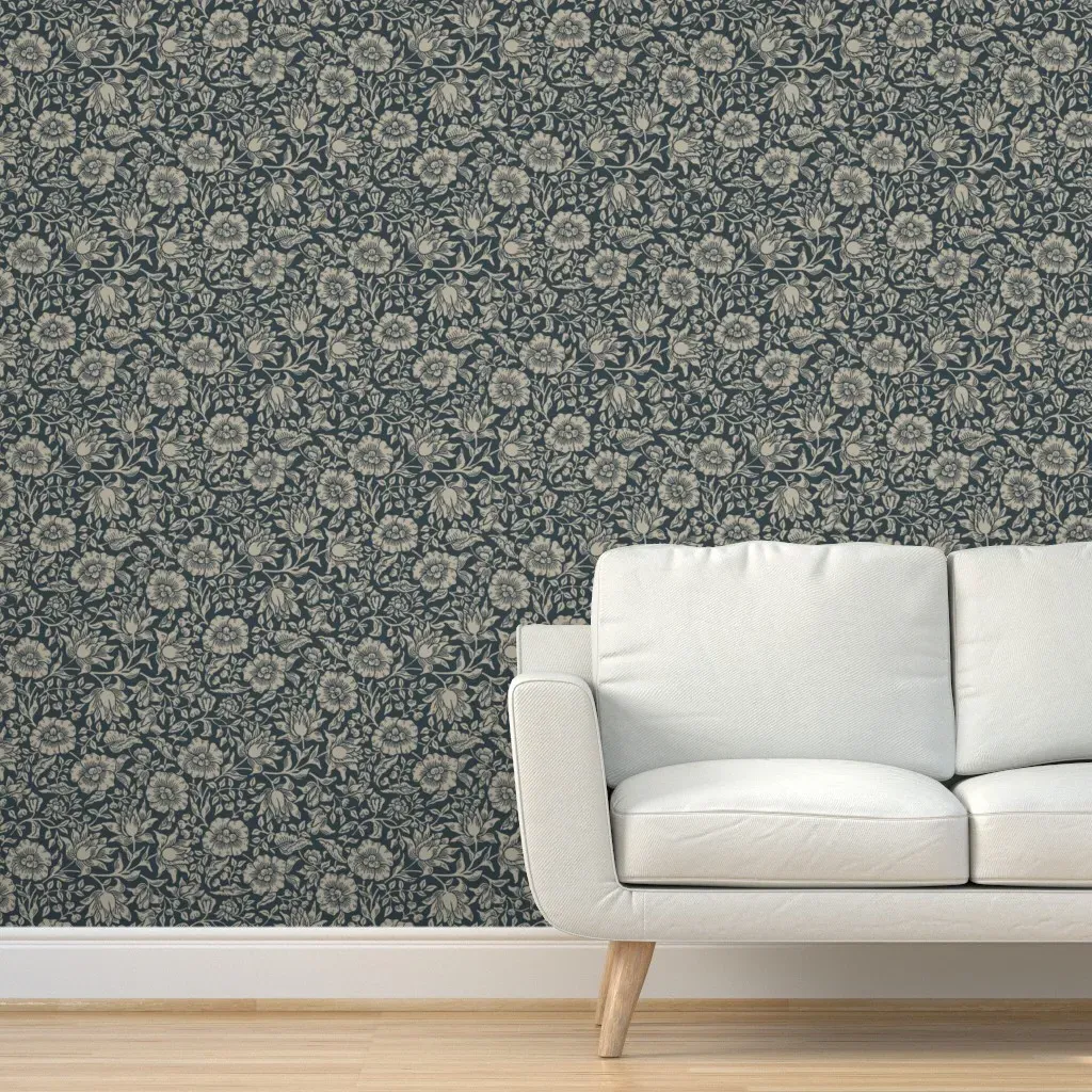William Morris & Kate Faulkner Mallow Peel and Stick Wallpaper - Beige product