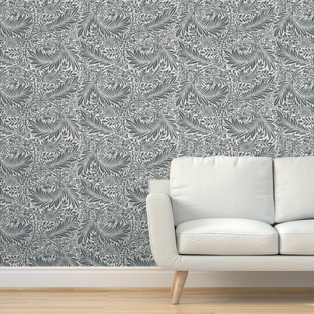 William Morris Larkspur Peel and Stick Wallpaper - Navy Blue product