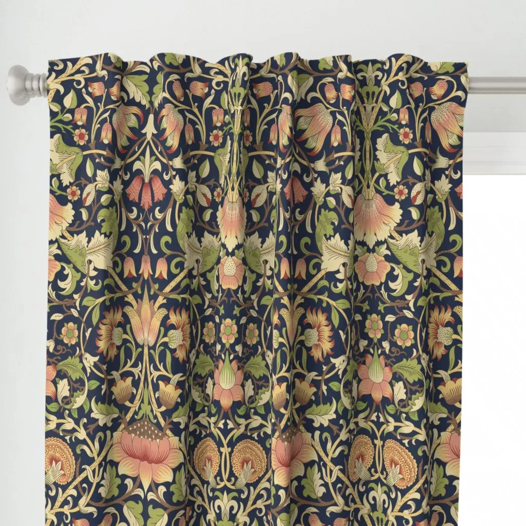 William Morris Lodden8 Curtain Panel - Peach alternate view