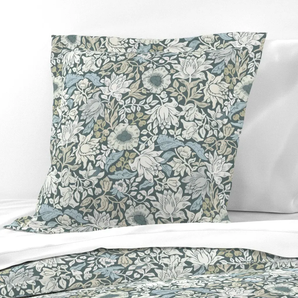 William Morris Mallow Euro Pillow Sham - White product
