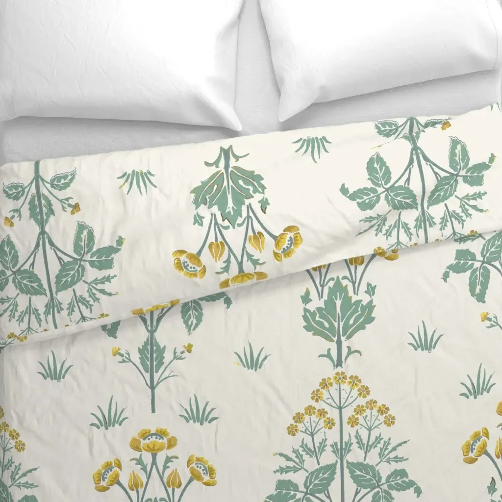 William Morris Meadow Sweet Duvet Cover - Mustard Yellow alternate view