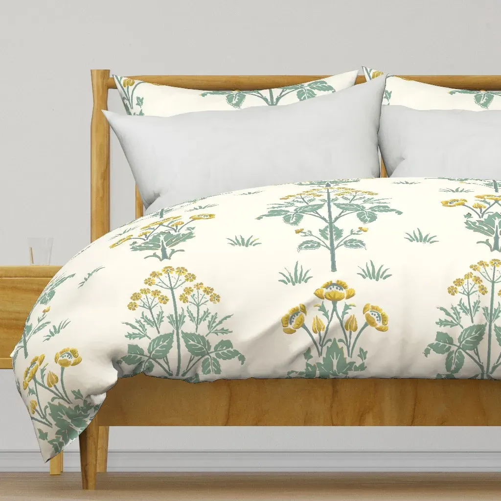William Morris Meadow Sweet Duvet Cover - Mustard Yellow product