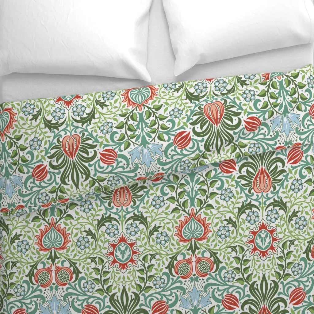 William Morris Persian Duvet Cover - Red alternate view