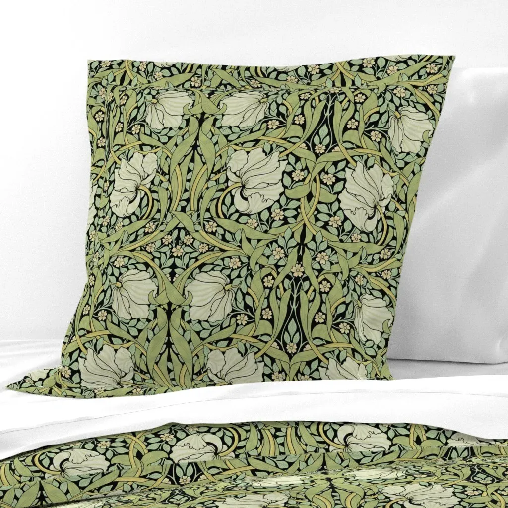 William Morris Pimpernel Euro Pillow Sham - Green product