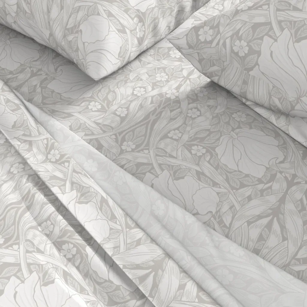 William Morris Pimpernel Queen Sheet Set - Beige alternate view