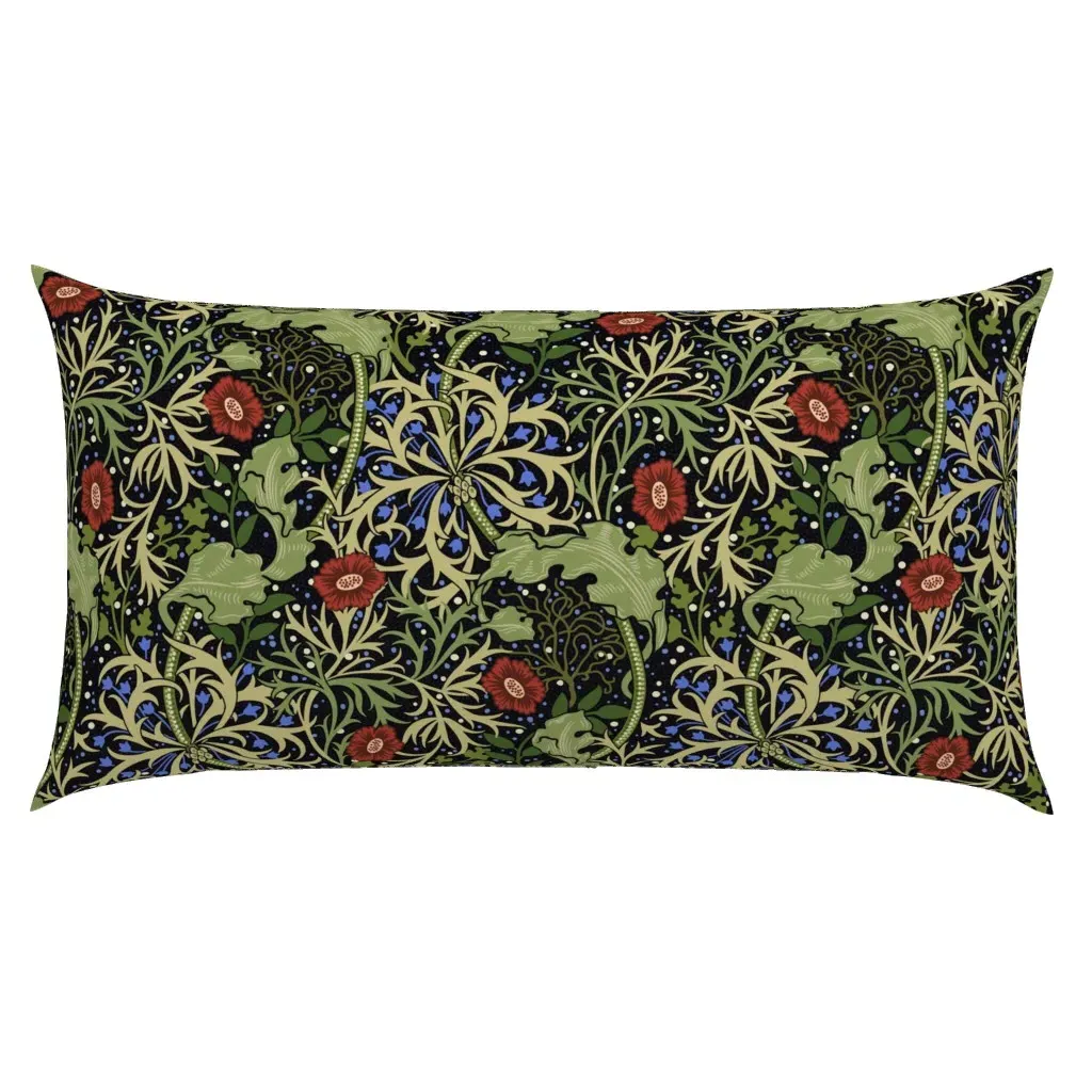 William Morris Seaweed Sea Medley King Pillow Sham - Green product