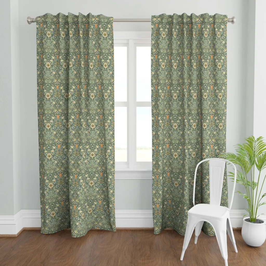 William Morris Spring Curtain Panel - Teal product