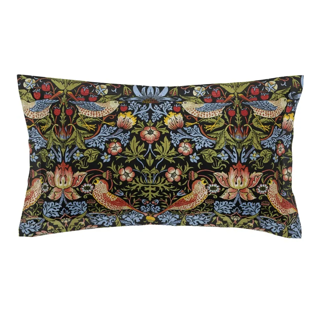 William Morris Strawberry Thief King Pillow Sham - Red product