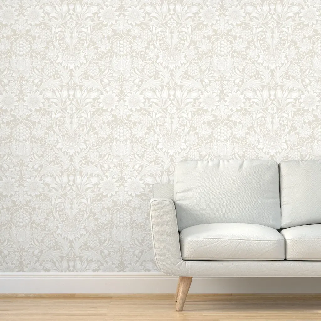 William Morris Sunflower Peel and Stick Wallpaper - Off-White product
