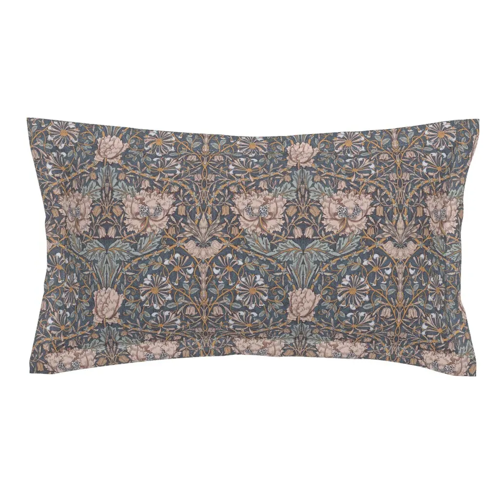 William Morris Tribute Honeysuckle King Pillow Sham - Pink product