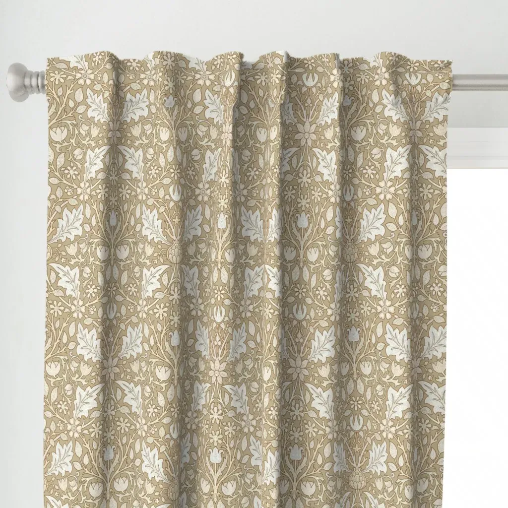 William Morris Triple Net Curtain Panel - Beige alternate view