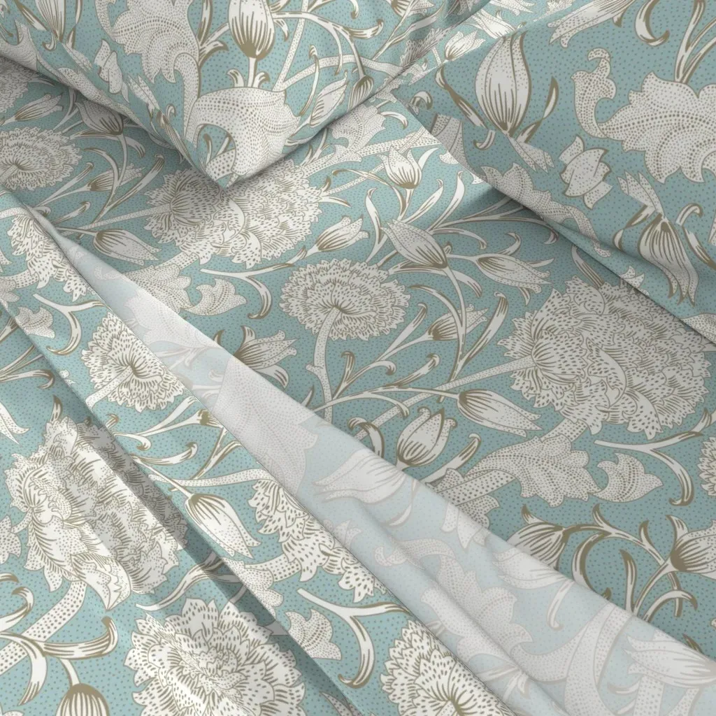 William Morris Wild Tulip Queen Sheet Set - Beige alternate view