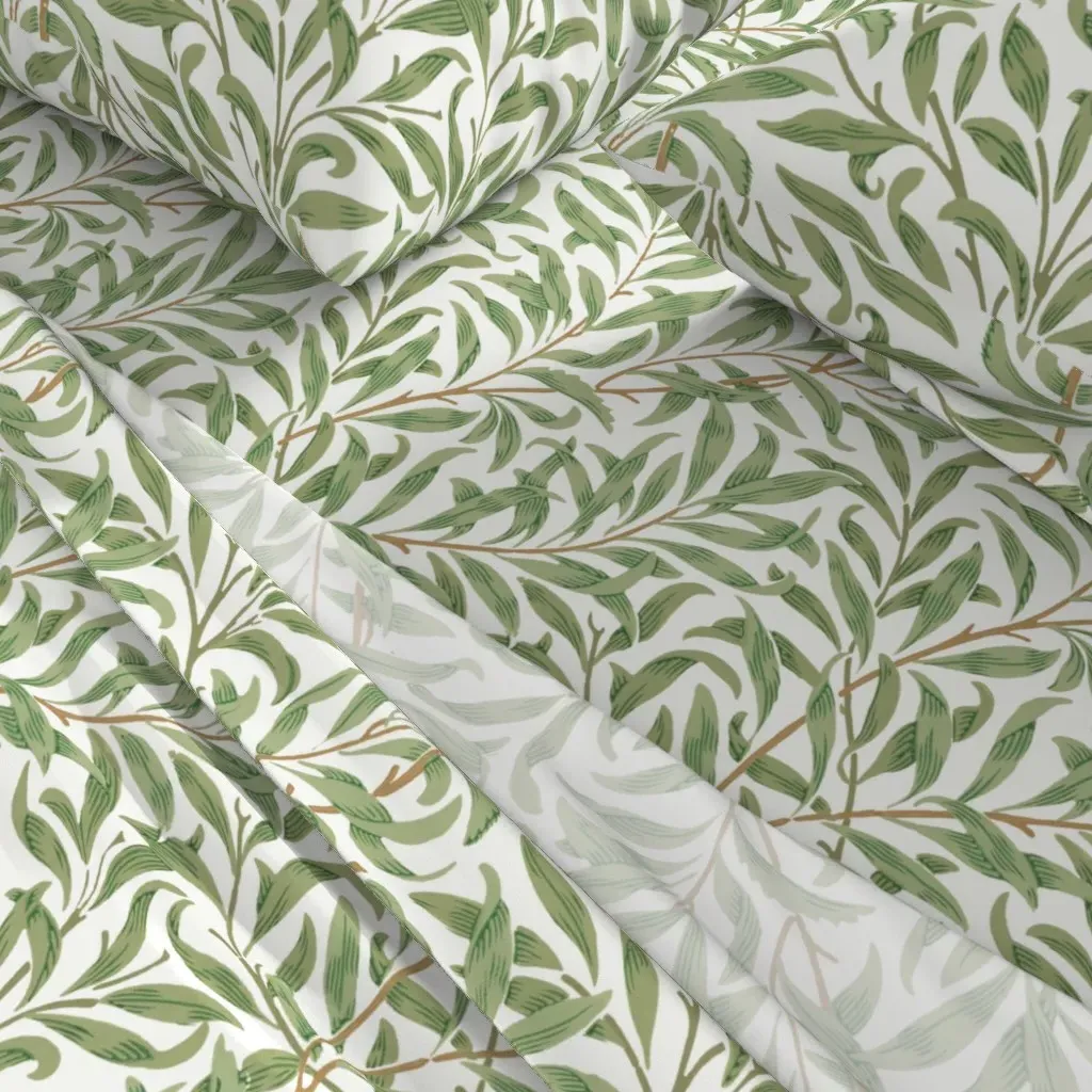 William Morris Willow Bough Full Sheet Set - Green alternate view