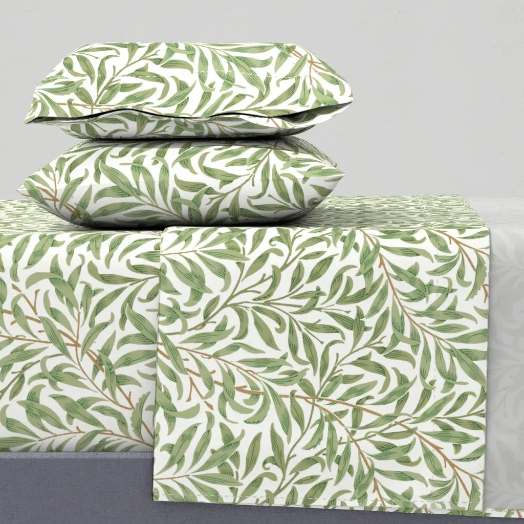 William Morris Willow Bough Full Sheet Set - Green product