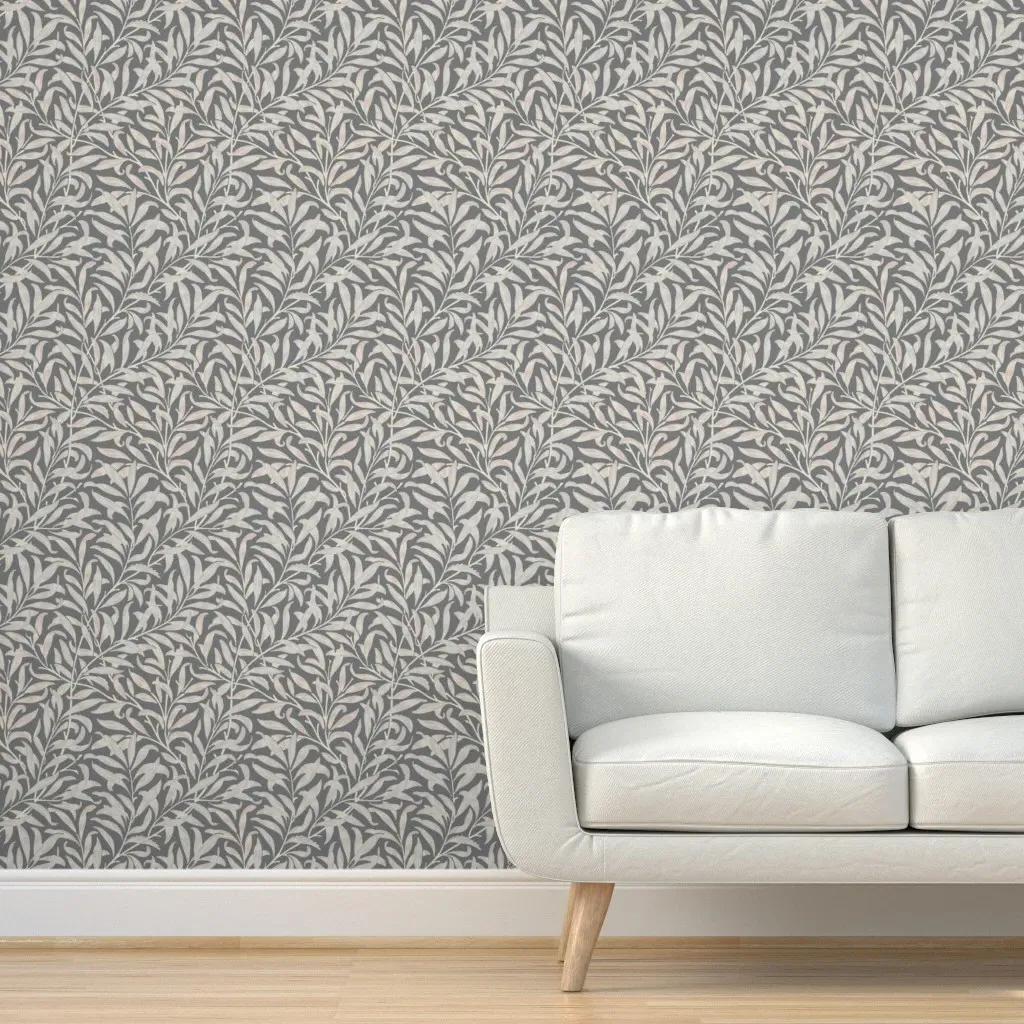 William Morris Willow Bough Peel and Stick Wallpaper - Grey product