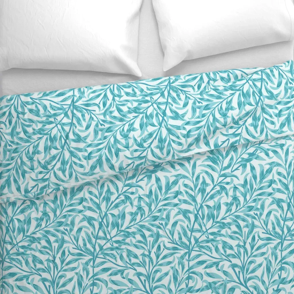 William Morris Willow Boughs Duvet Cover - Teal alternate view