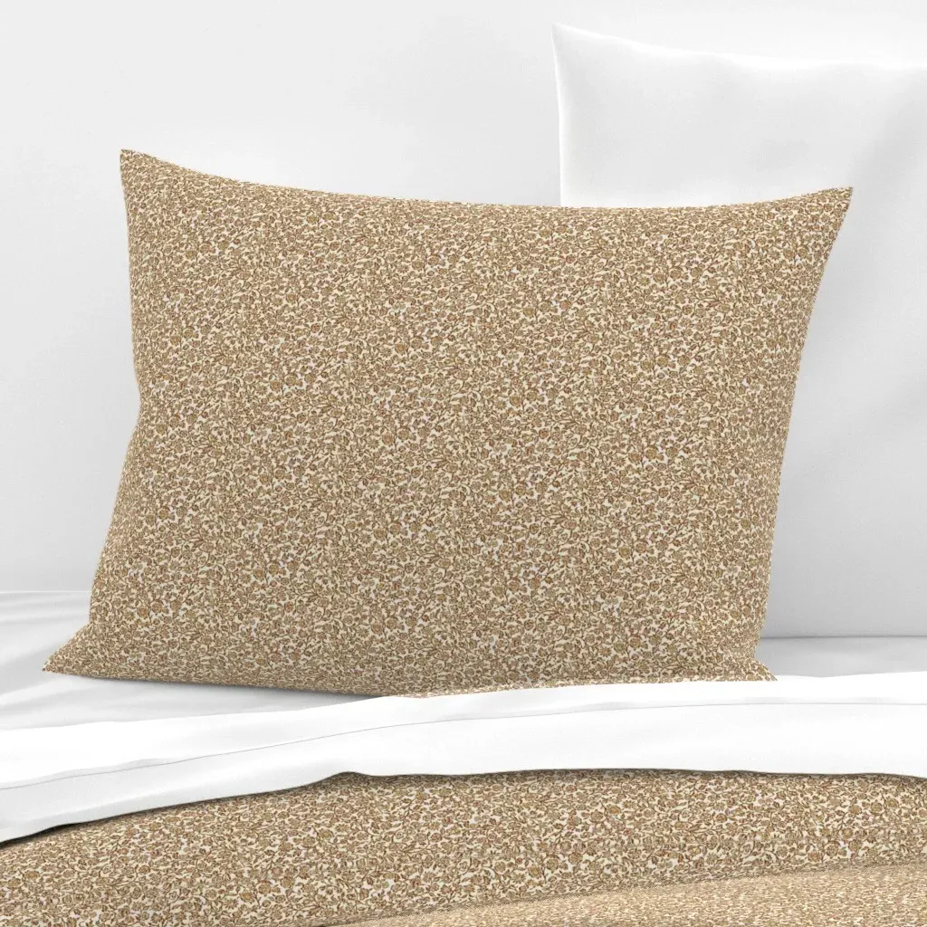 William Standard Knife Edge Cushion Cover - Brown, Cotton Sateen product