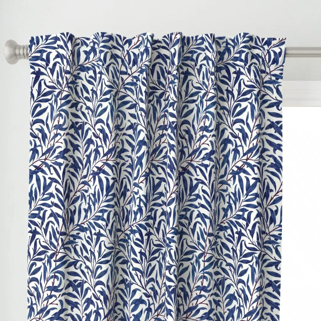 Willow Bough Curtain Panel - Dark Blue alternate view