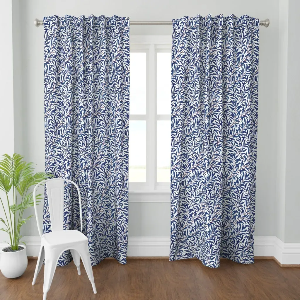 Willow Bough Curtain Panel - Dark Blue product