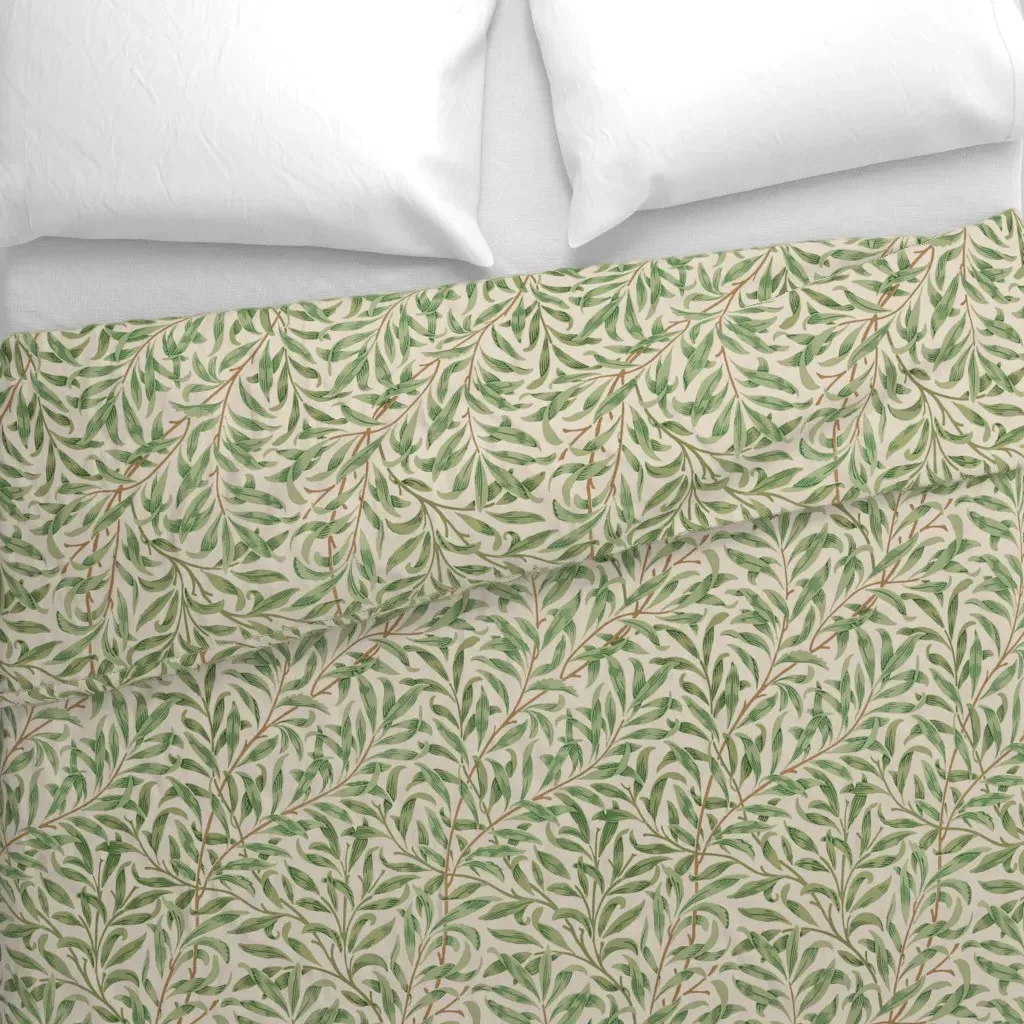 Willow Bough Vintage Duvet Cover - Green alternate view