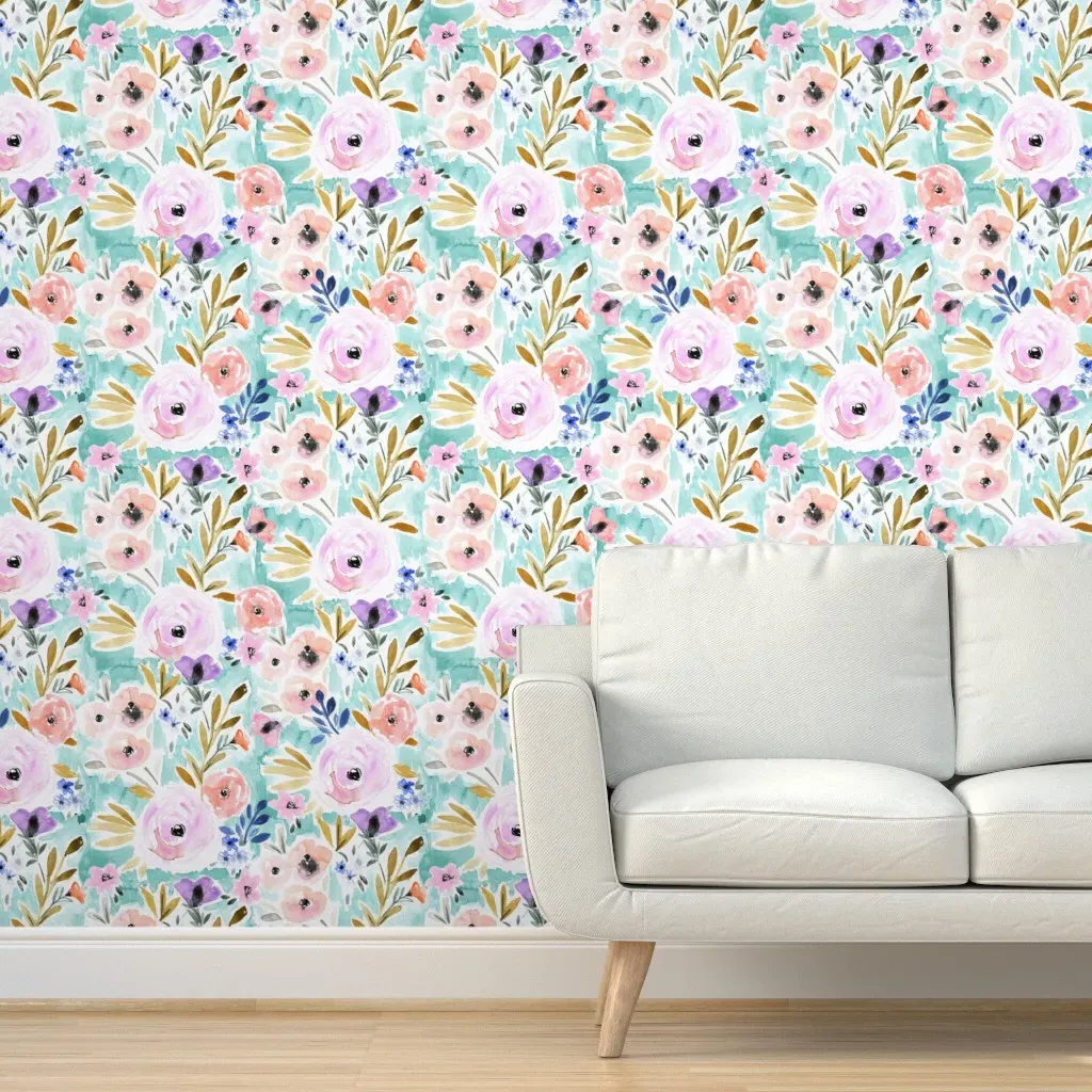 Willow Floral Peel and Stick Wallpaper - Pink product