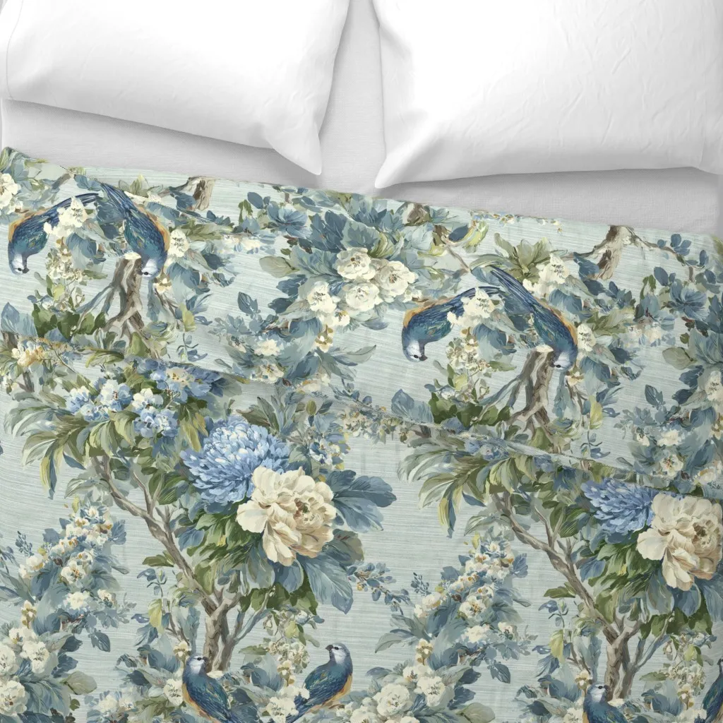 Willowcrest Chinoiserie Duvet Cover - Blue alternate view