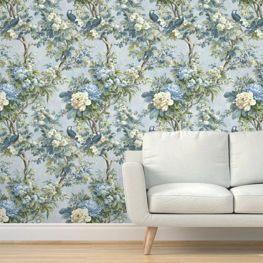 Willowcrest Chinoiserie Peel and Stick Wallpaper - Blue product