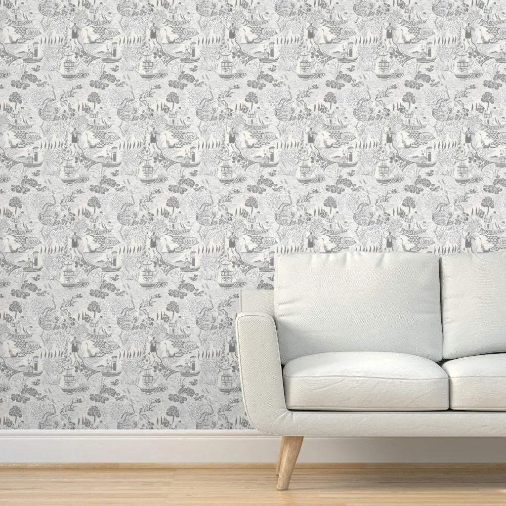 Willowland Peel and Stick Wallpaper - Silver Gray product