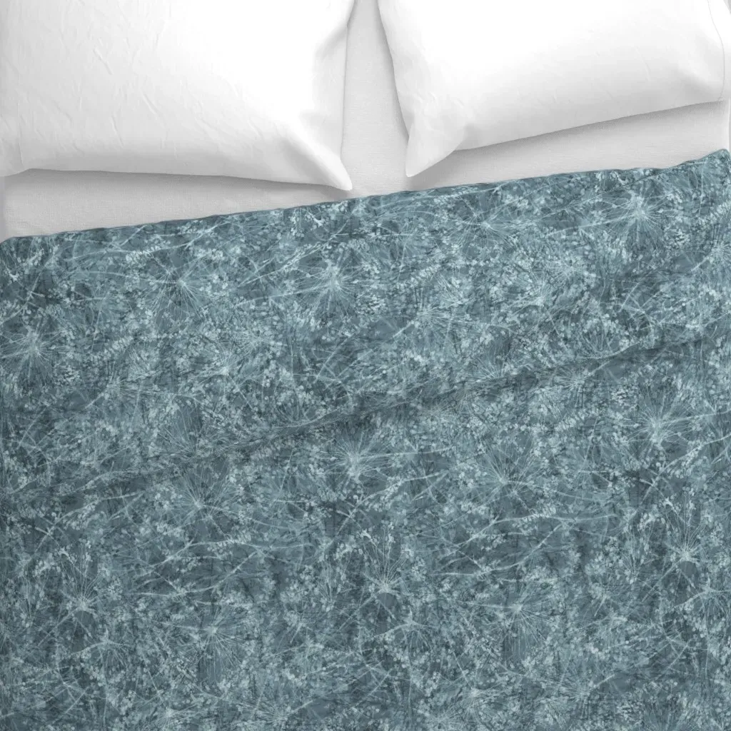 Windblown Duck Egg Teal Duvet Cover - Dusty Blue alternate view