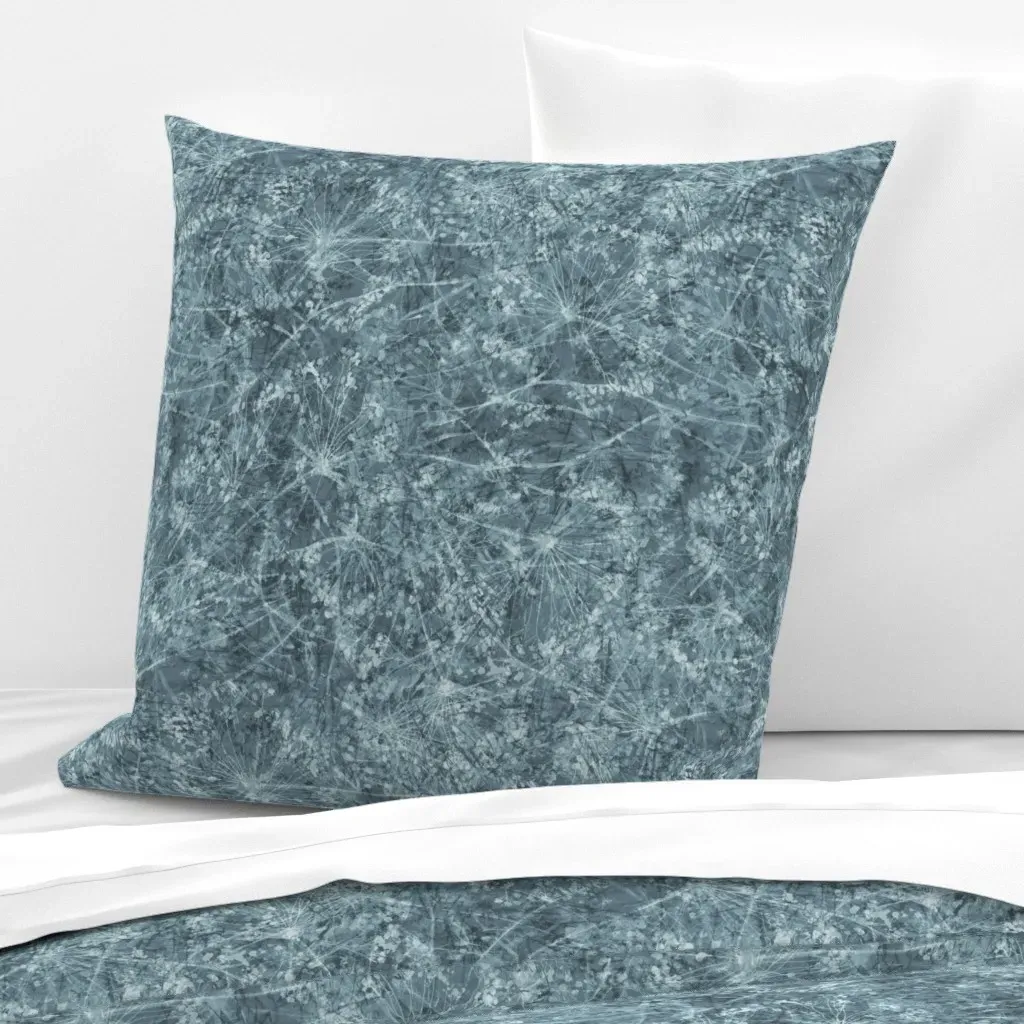 Windblown Duck Egg Teal Euro Pillow Sham - Dusty Blue product