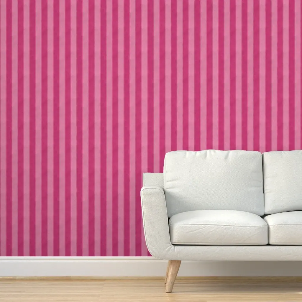Windjammer Rustic Stripes Peel and Stick Wallpaper - Pink product