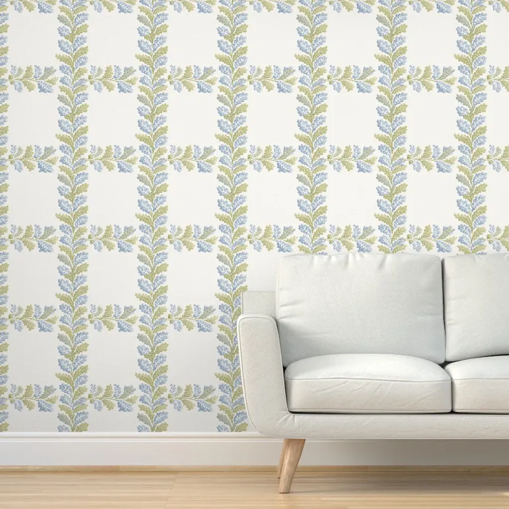 Windowpane Vine Athabasca Peel and Stick Wallpaper - Green product