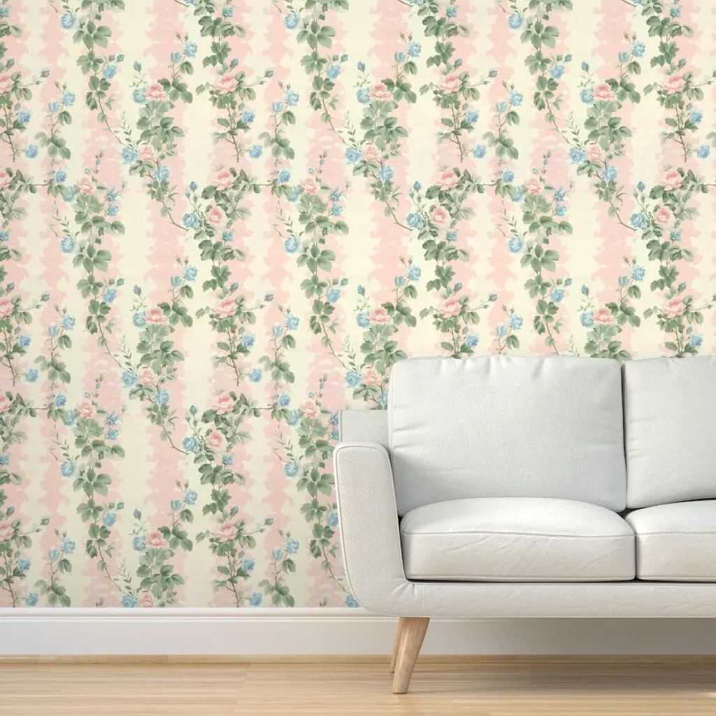 Winnie Stripe Peel and Stick Wallpaper - Pink product