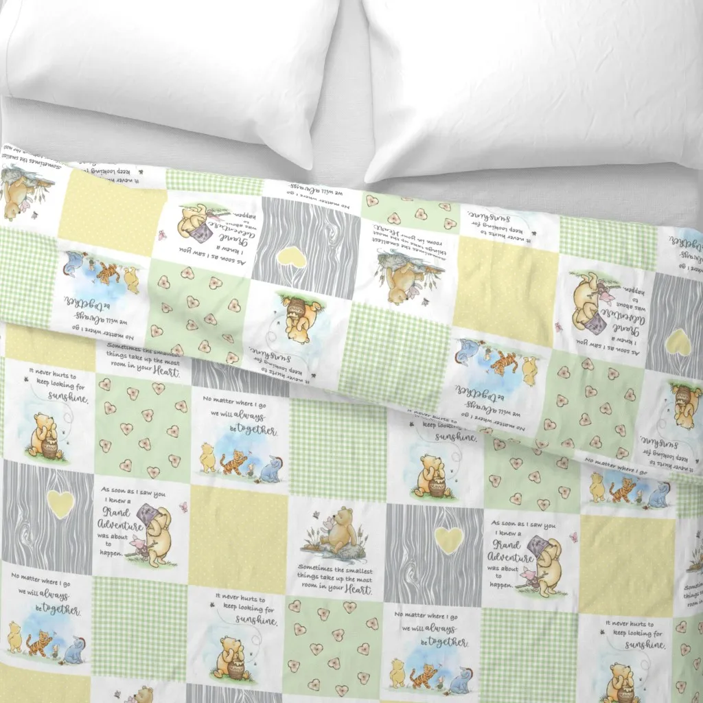 Winnie-The-Pooh Classic Duvet Cover - Light Green alternate view