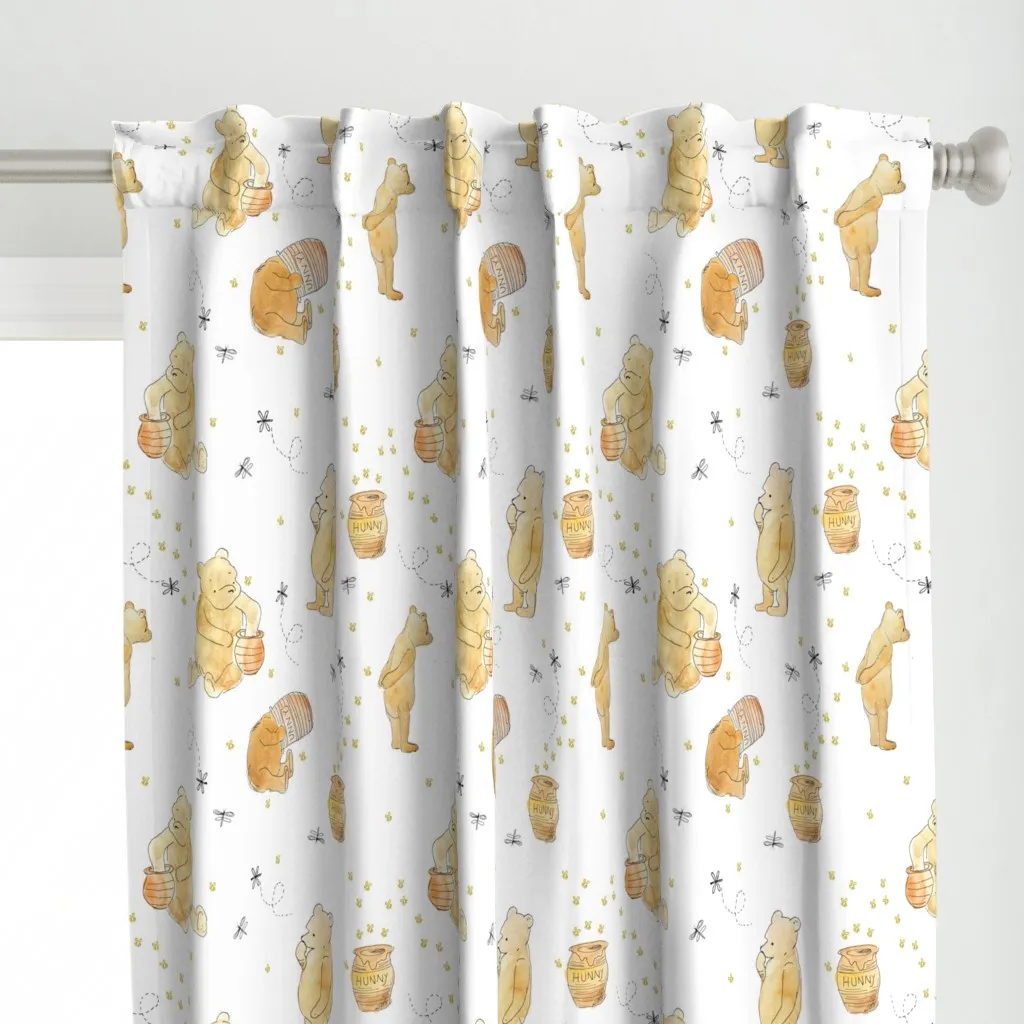 Winnie The Pooh Large Curtain Panel - Yellow alternate view