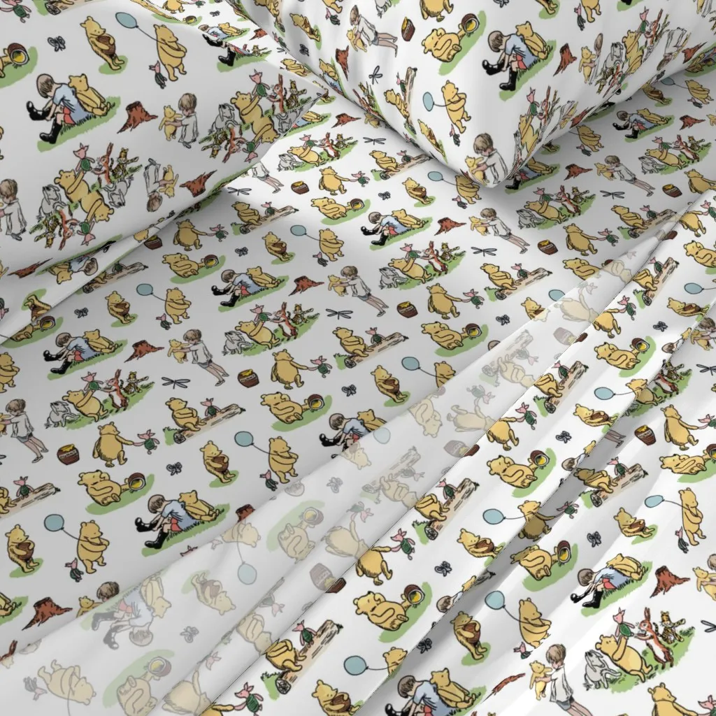 Winnie The Pooh Queen Sheet Set - Yellow alternate view