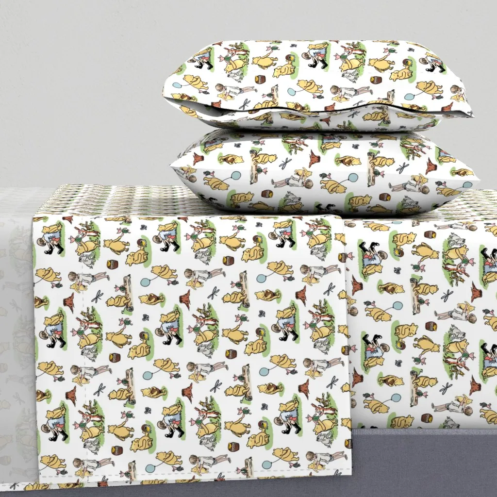 Winnie The Pooh Queen Sheet Set - Yellow product