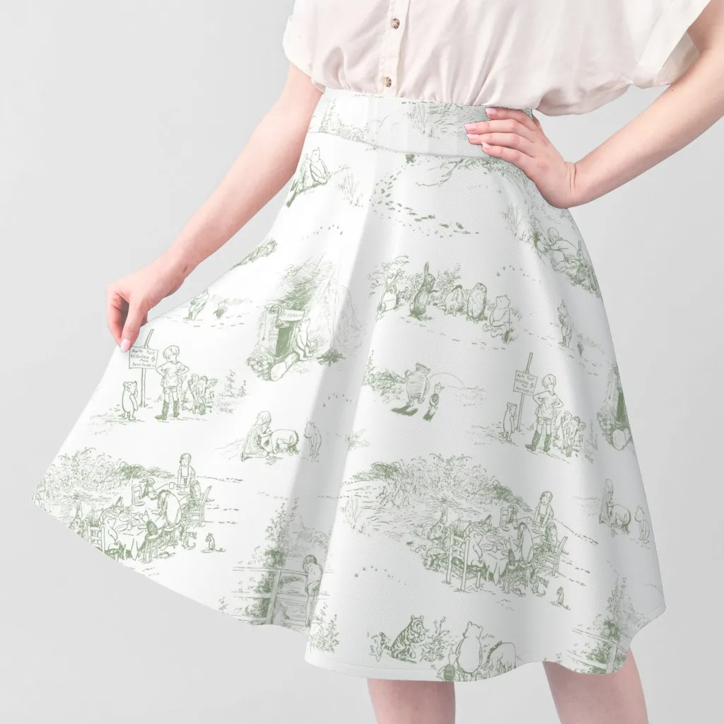 Winnie-The-Pooh Storybook Character Fabric Yardage - Sage Green alternate view