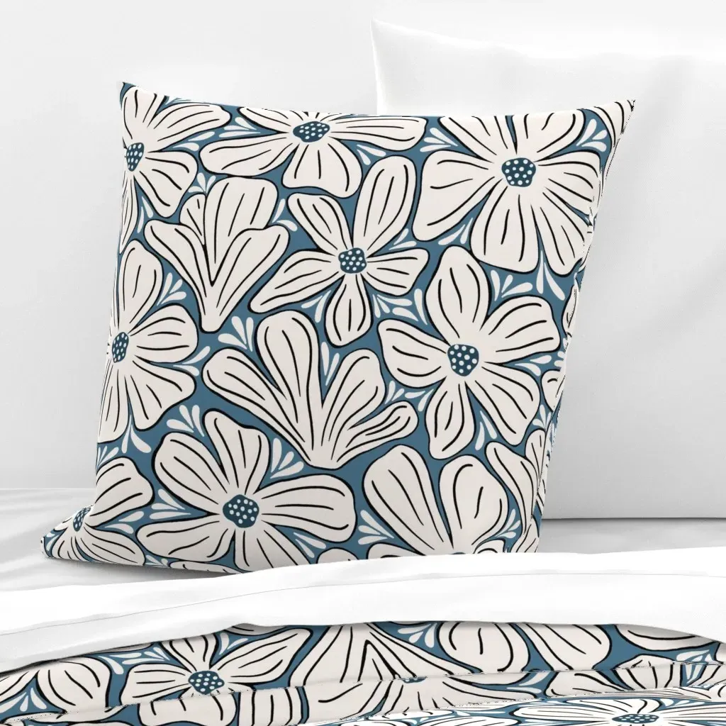 Winter Garden Jumbo Euro Pillow Sham - Off-White product