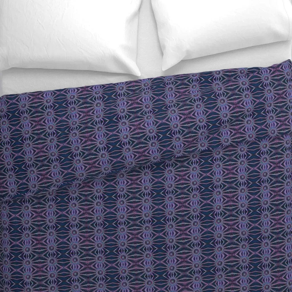 Winter's Night Star Duvet Cover - Purple alternate view