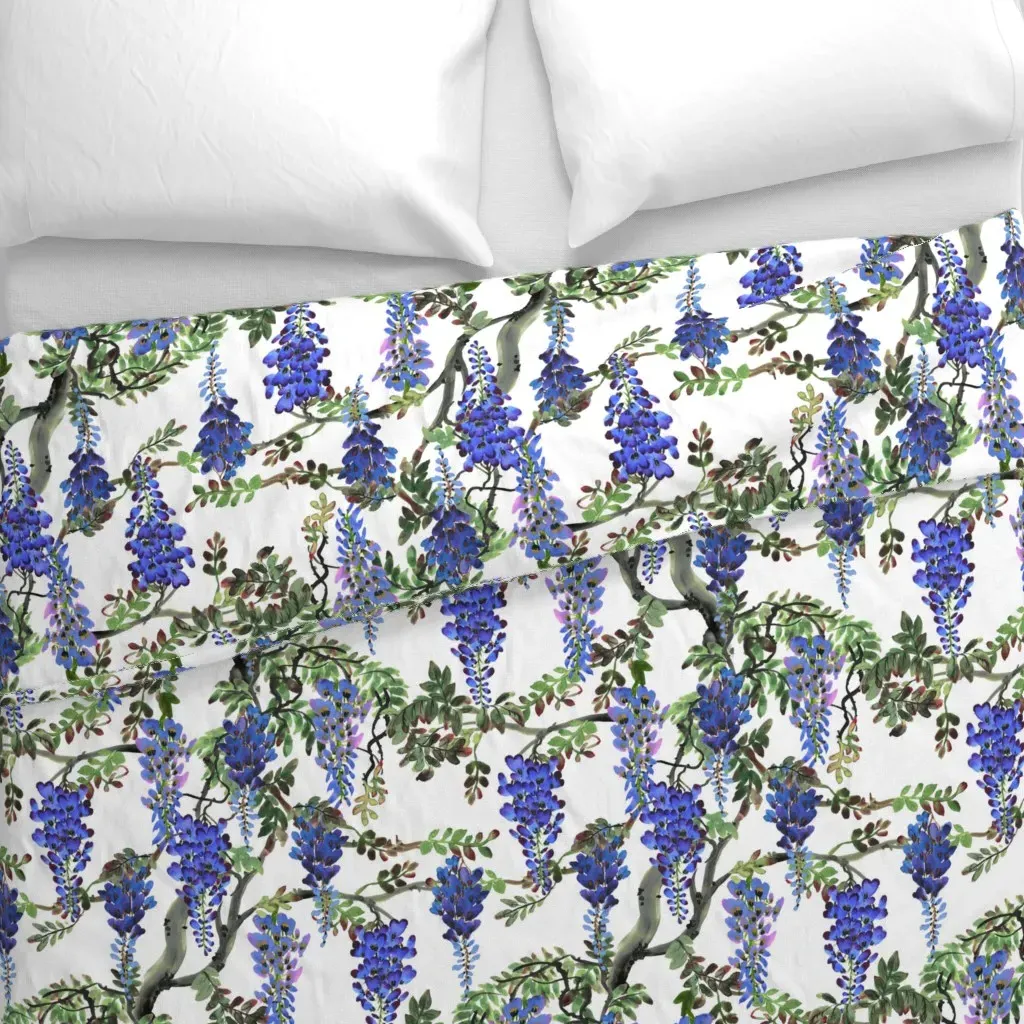 Wisteria Duvet Cover - Purple alternate view