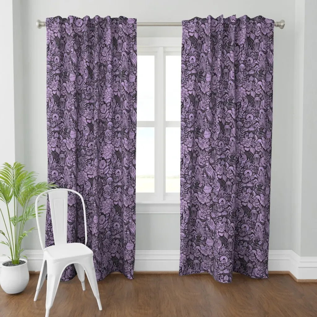 Witch Life Curtain Panel - Lavender product