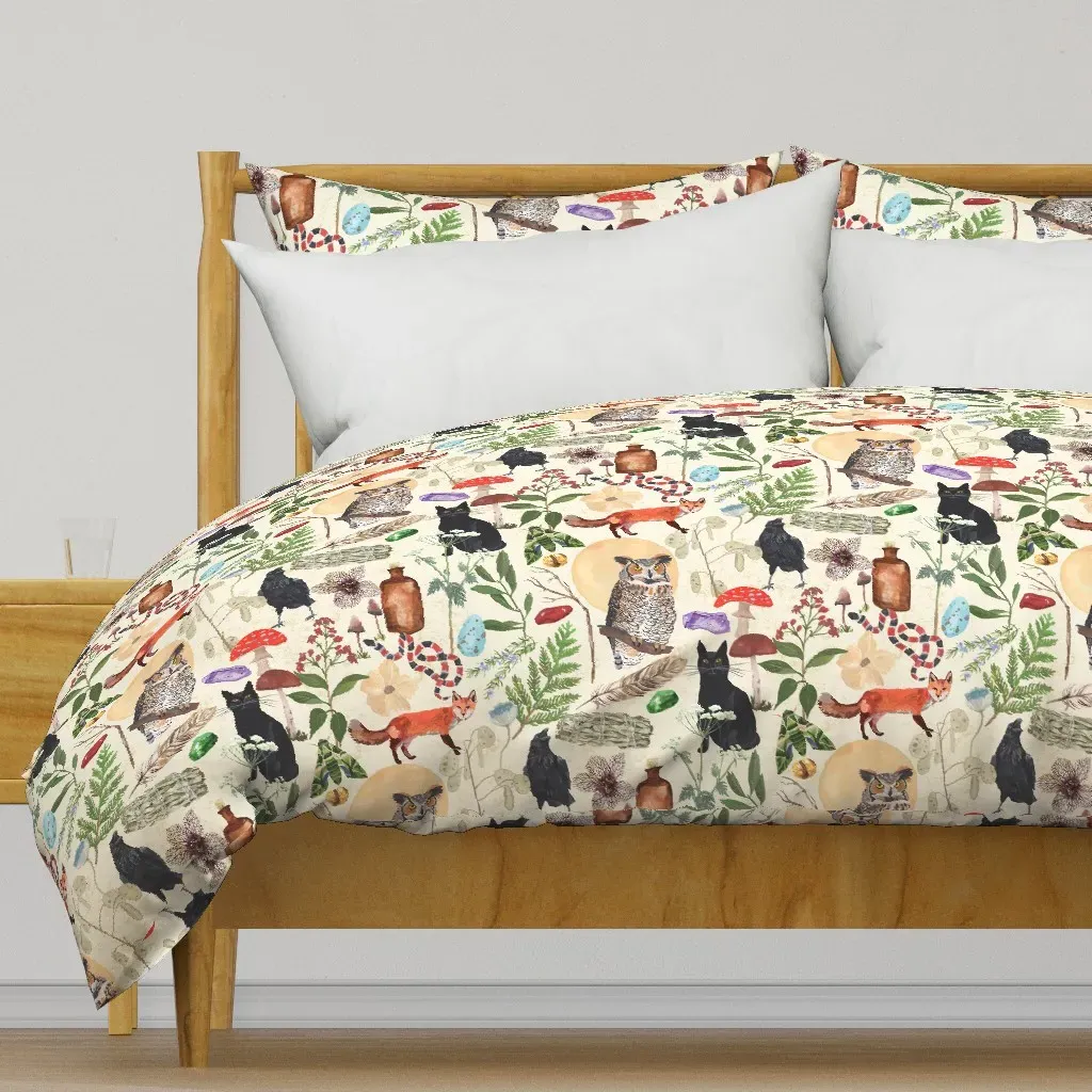 Witchy Duvet Cover - Cream product