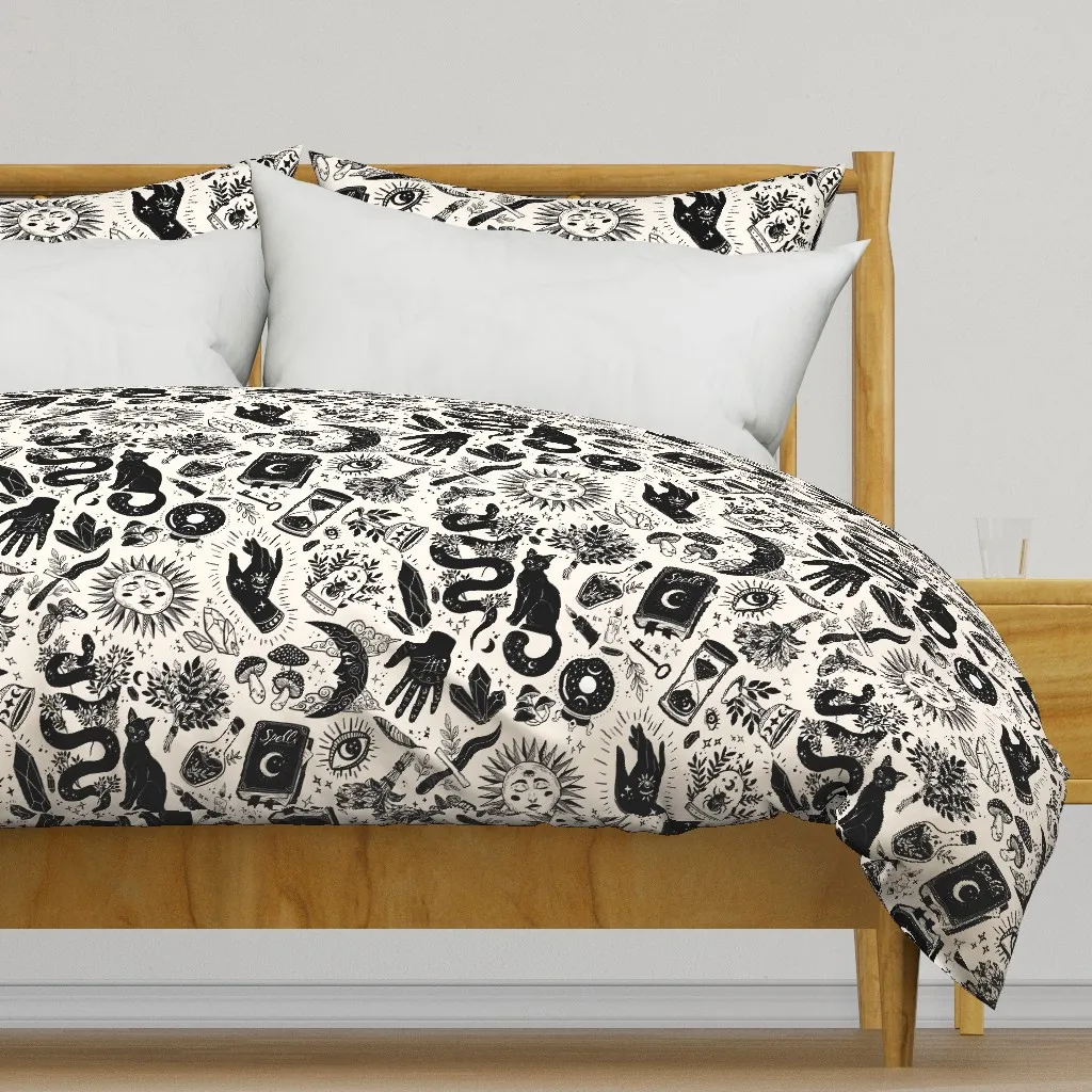 Witchy Things Duvet Cover - Black product