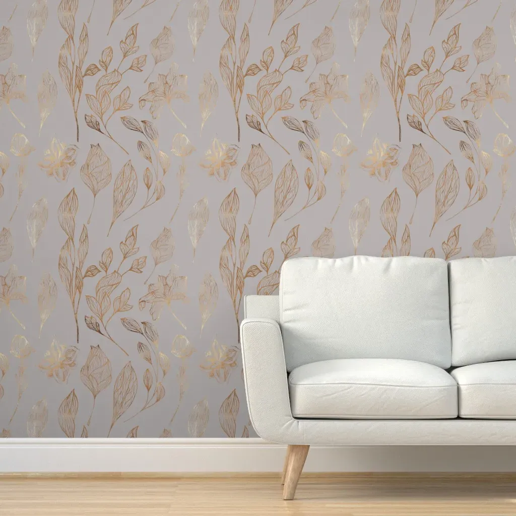 Wonderful-World-03 Peel and Stick Wallpaper - Gold product