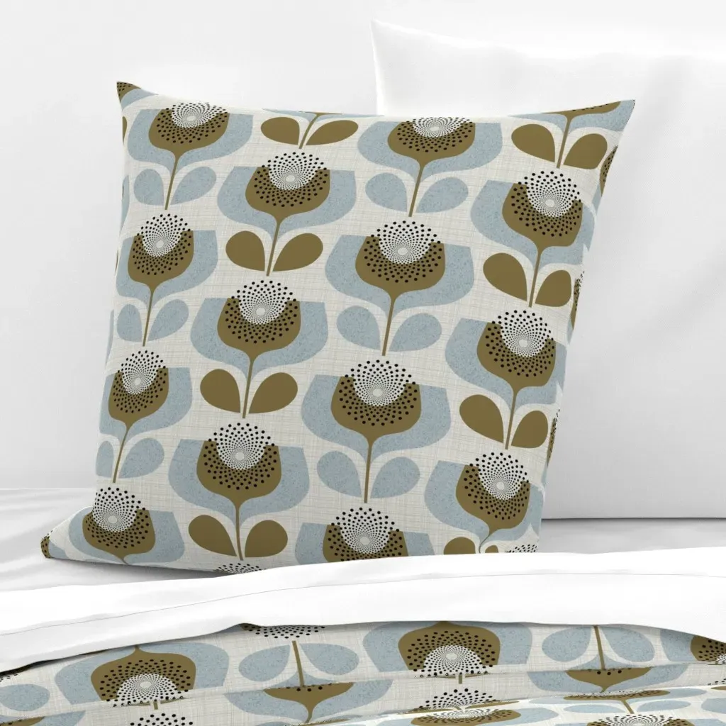 Wonderful World Of Scandi Blooms Euro Pillow Sham - Olive Green product