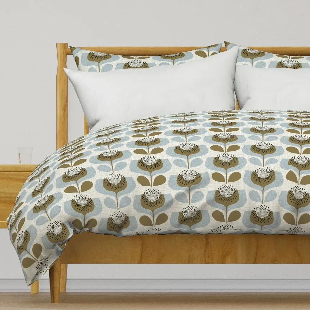 Wonderful World Of Scandi Duvet Cover - Olive Green product