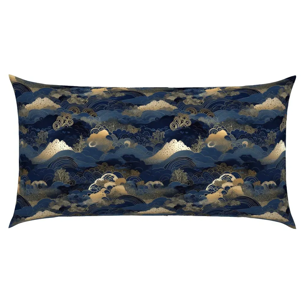 Wondrous Night Sky King Pillow Sham - Navy Blue product