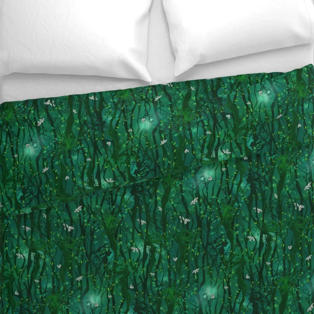 Wood Nymph Duvet Cover - Teal alternate view