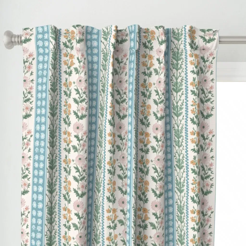 Woodhouse Wildflower Curtain Panel - Off-White alternate view